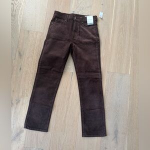 NWT Gap Corduroy straight leg pants size 27 4
